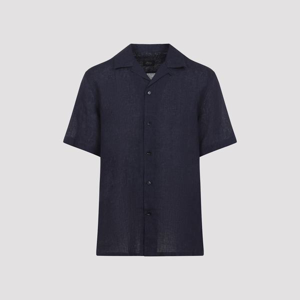 Brioni Cuban Shirt - Navy Brioni Cuban Shirt - Navy