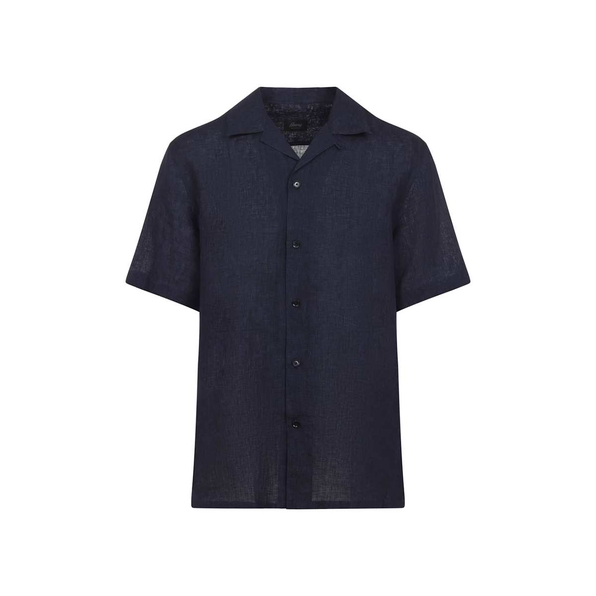 Brioni Cuban Shirt - Navy - Image 2 of 5