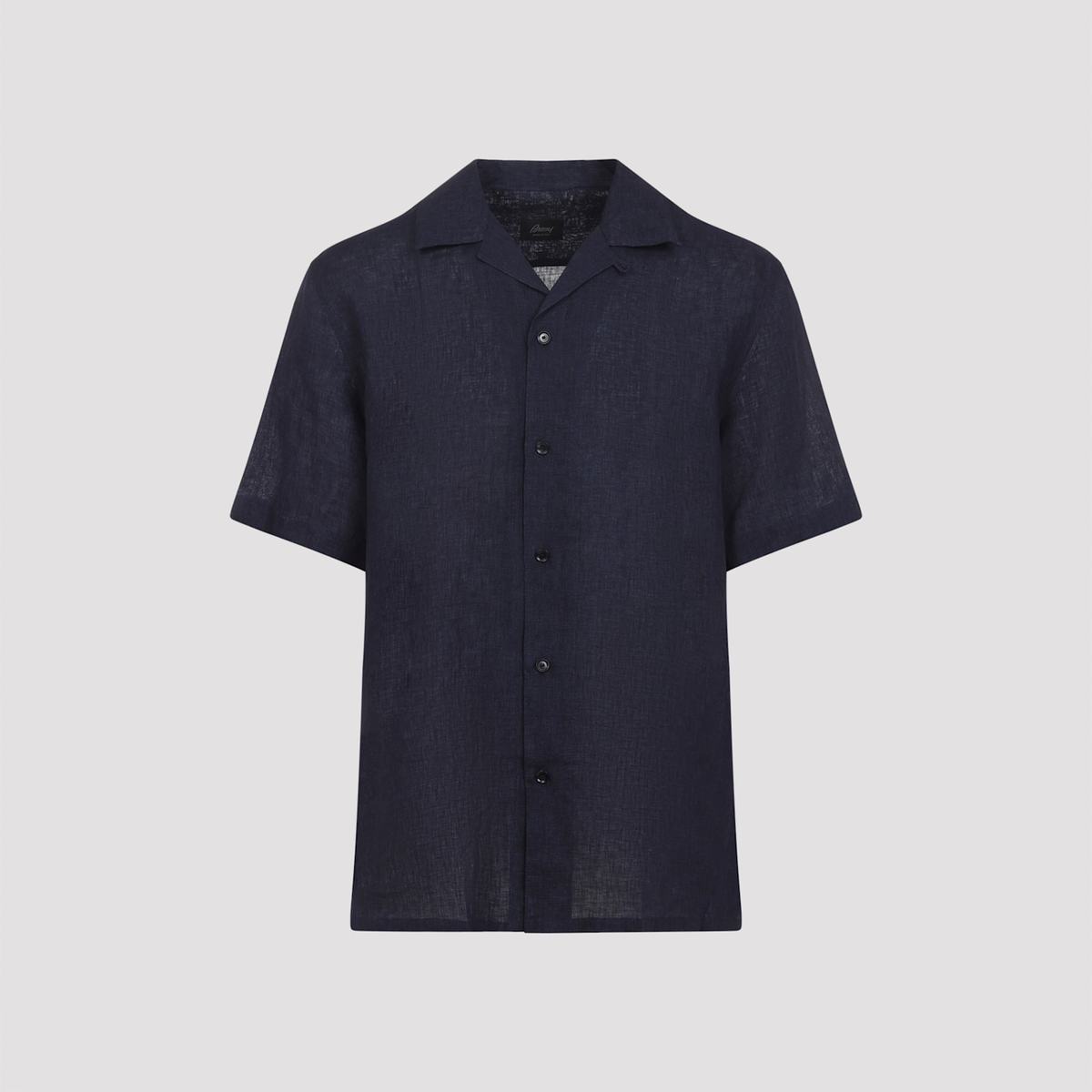 Brioni Cuban Shirt - Navy - Image 3 of 5