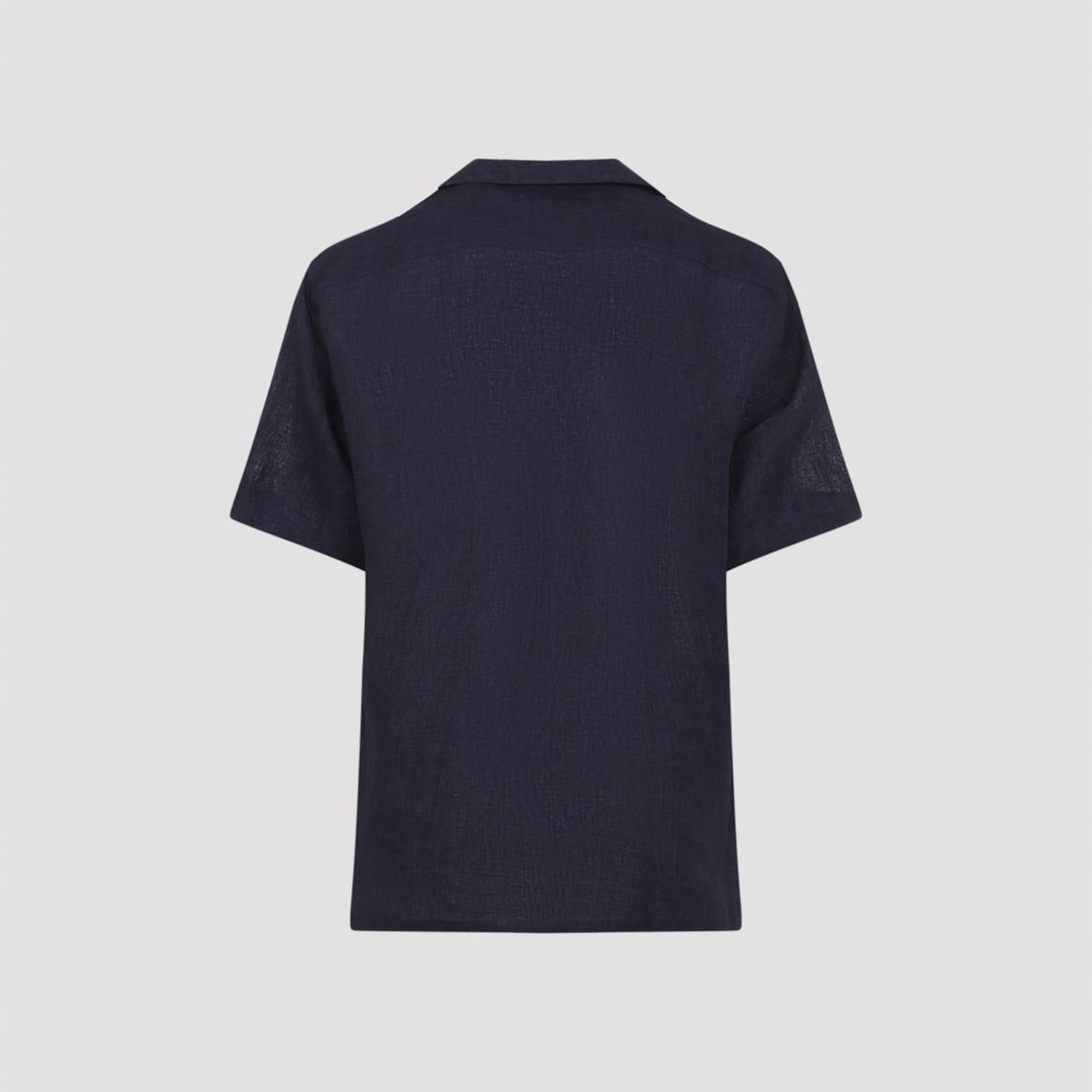 Brioni Cuban Shirt - Navy - Image 4 of 5