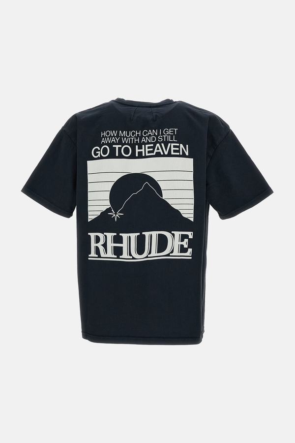 RHUDE Cotton Jersey Logo Graphic T-Shirt - Black