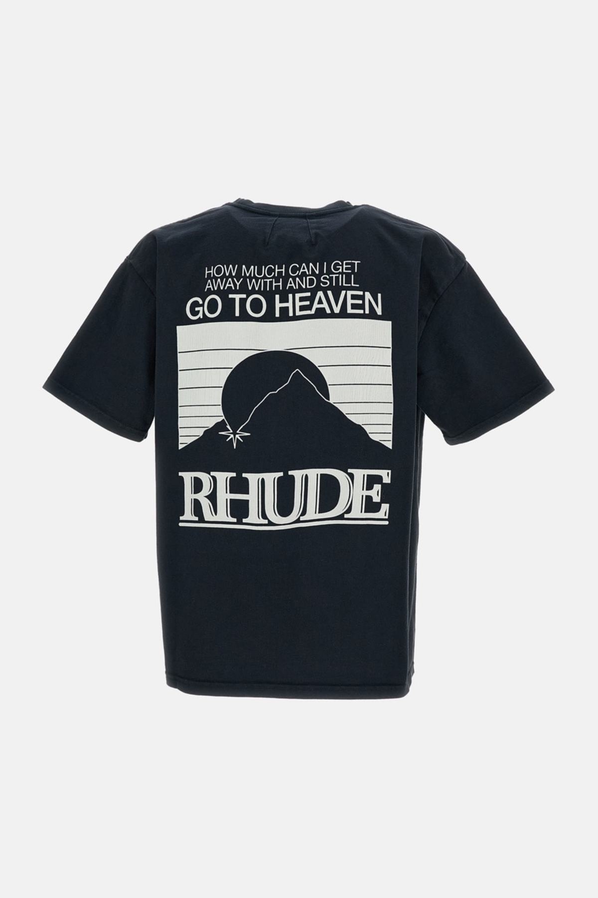 RHUDE Cotton Jersey Logo Graphic T-Shirt - Black - Image 2 of 3