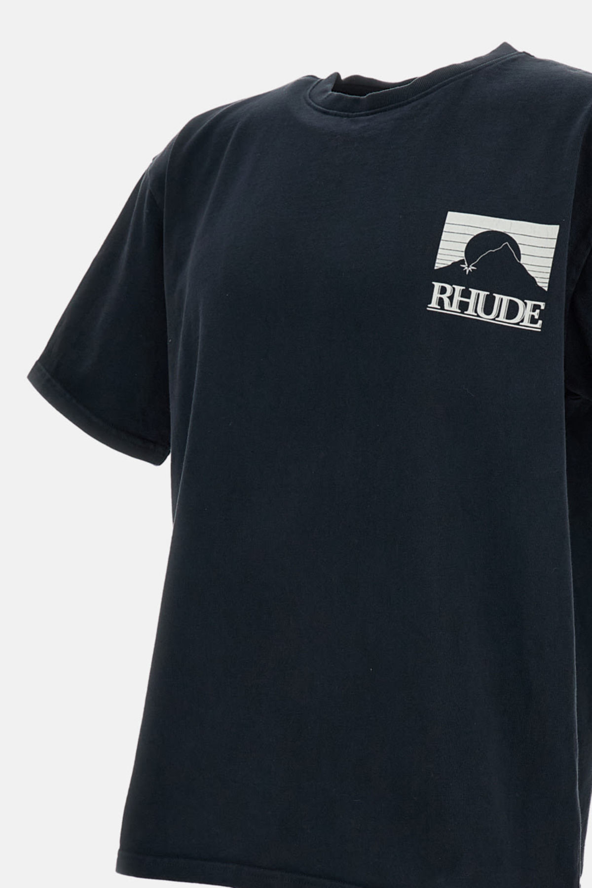 RHUDE Cotton Jersey Logo Graphic T-Shirt - Black - Image 3 of 3