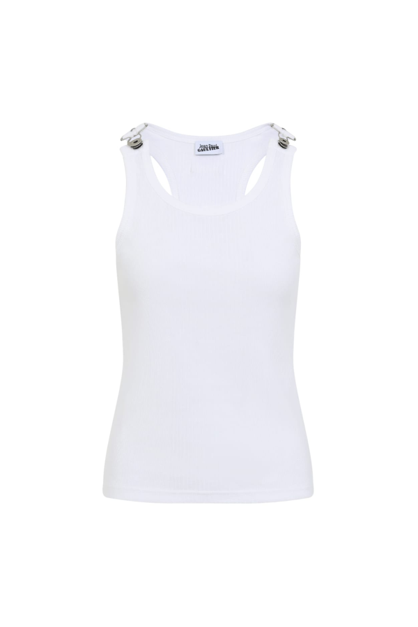 Jean Paul Gaultier Cotton Tank Top - White