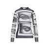 Jean Paul Gaultier Eyes And Lips Top - Black Grey White - Thumbnail 2