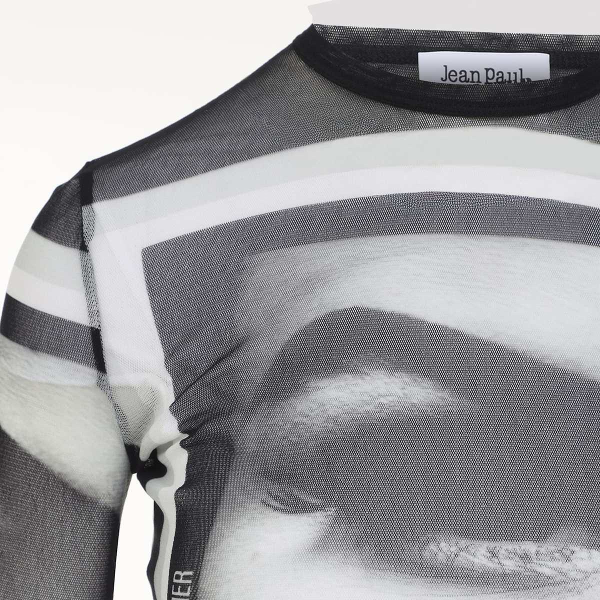 Jean Paul Gaultier Eyes And Lips Top - Black Grey White - Image 5 of 5