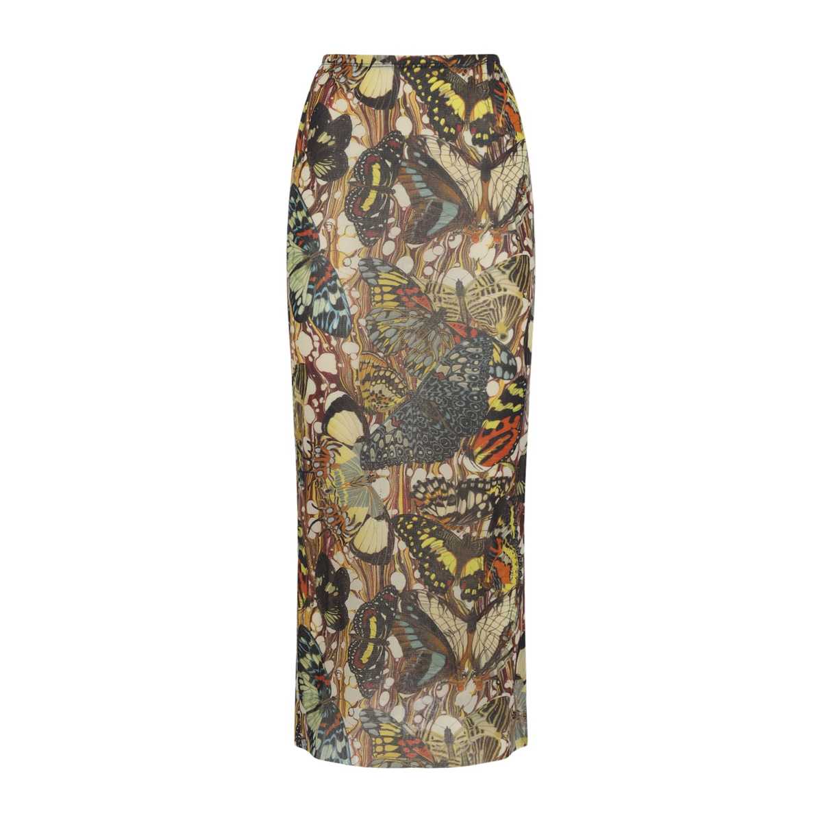 Jean Paul Gaultier The Yellow Butterfly Long Skirt - Yellow Multicolor - Image 2 of 5