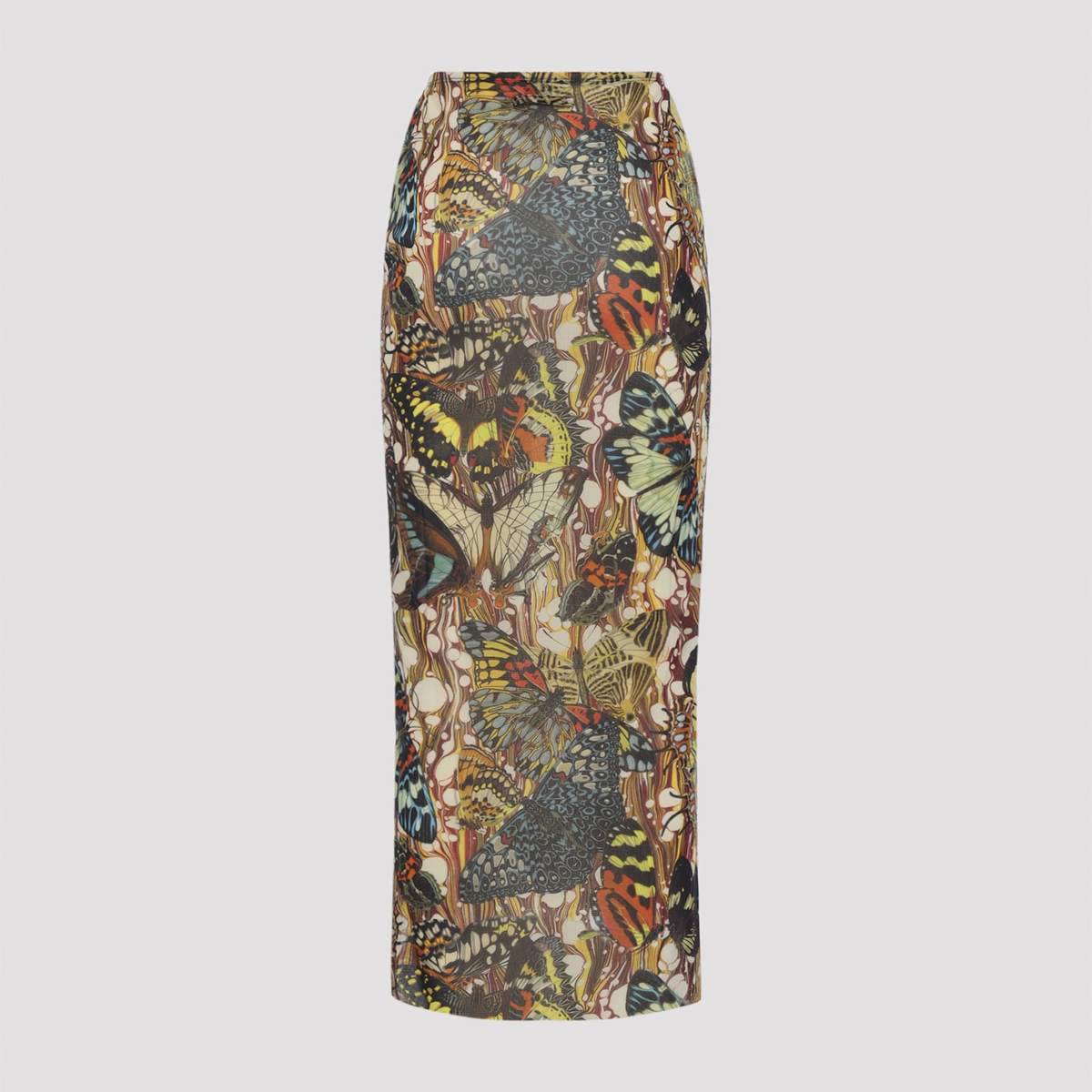 Jean Paul Gaultier The Yellow Butterfly Long Skirt - Yellow Multicolor - Image 4 of 5
