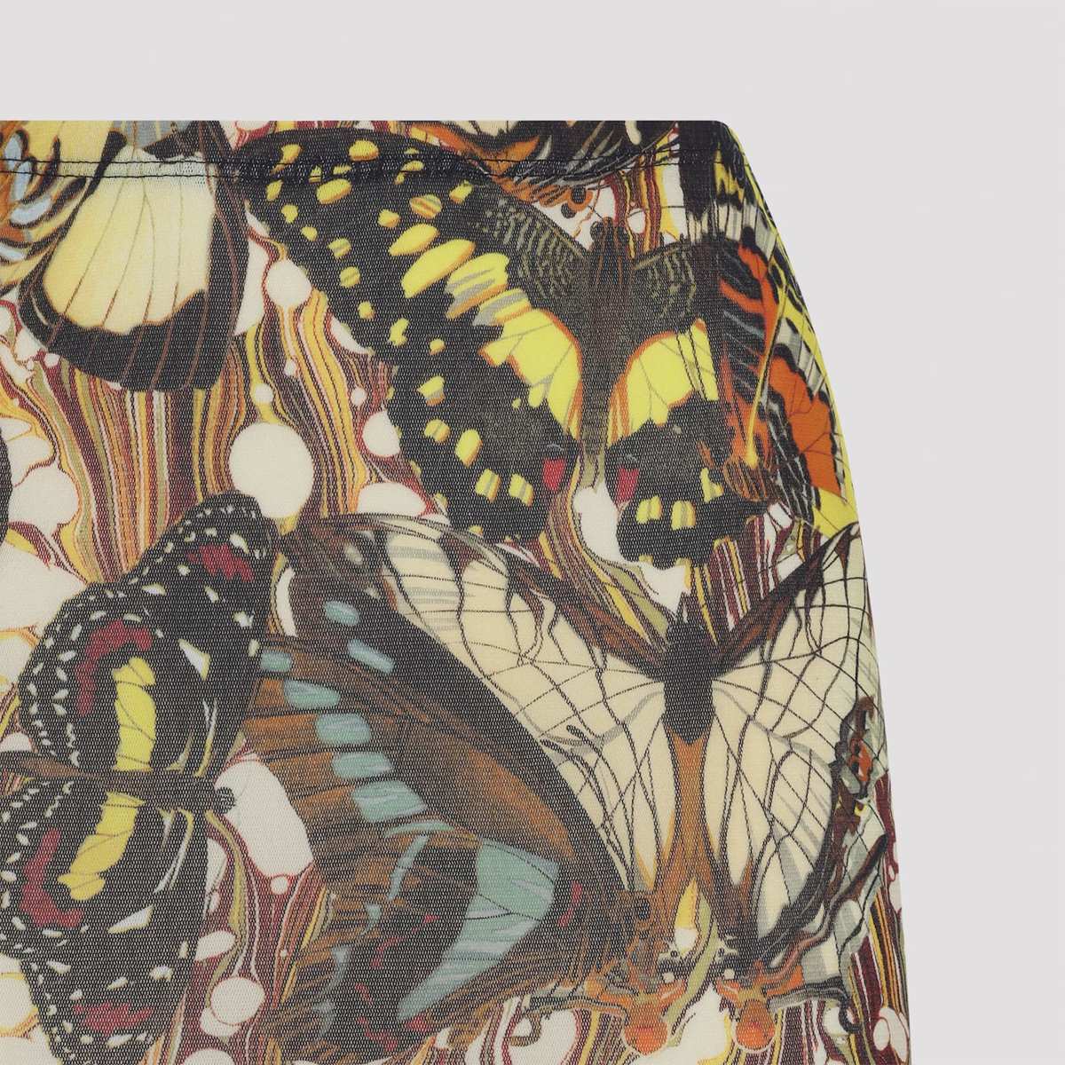 Jean Paul Gaultier The Yellow Butterfly Long Skirt - Yellow Multicolor - Image 5 of 5