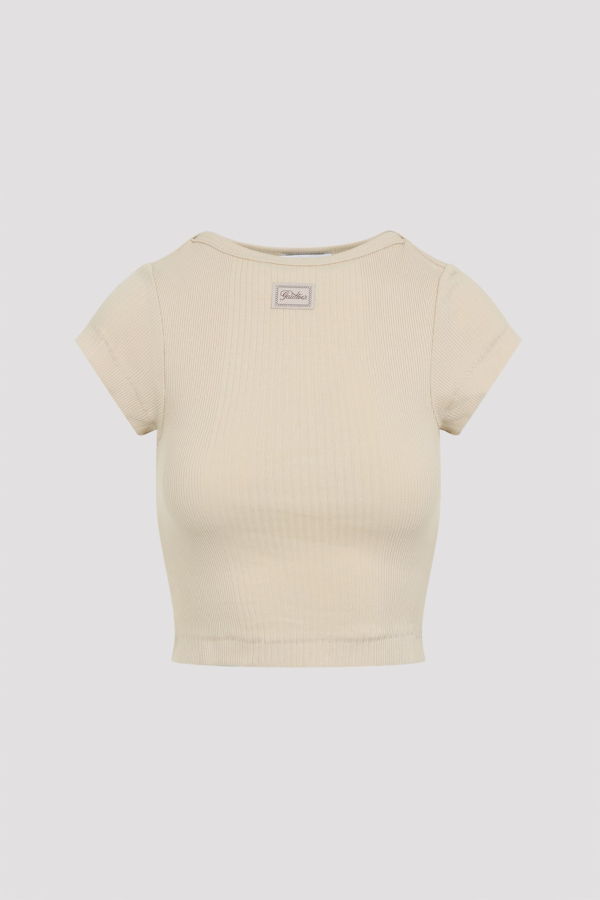 Jean Paul Gaultier Cropped T-Shirt - Nude