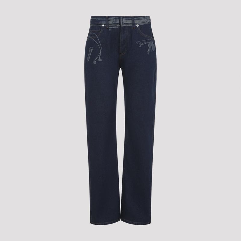 Jean Paul Gaultier Cotton Jeans - Vintage Blue