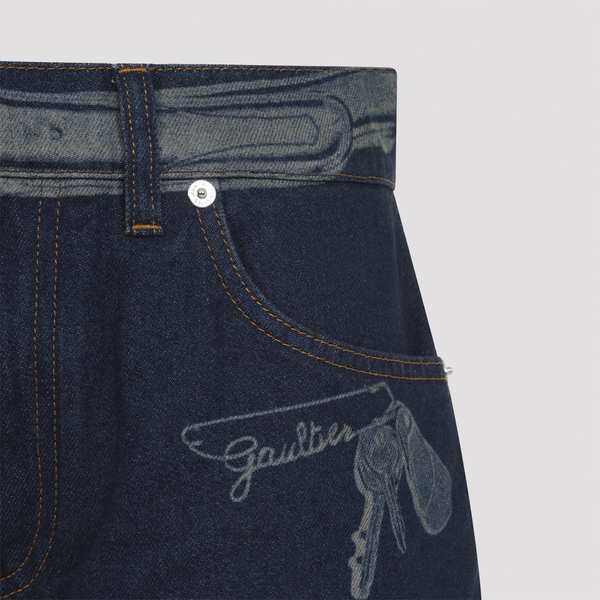 Jean Paul Gaultier Cotton Jeans - Vintage Blue