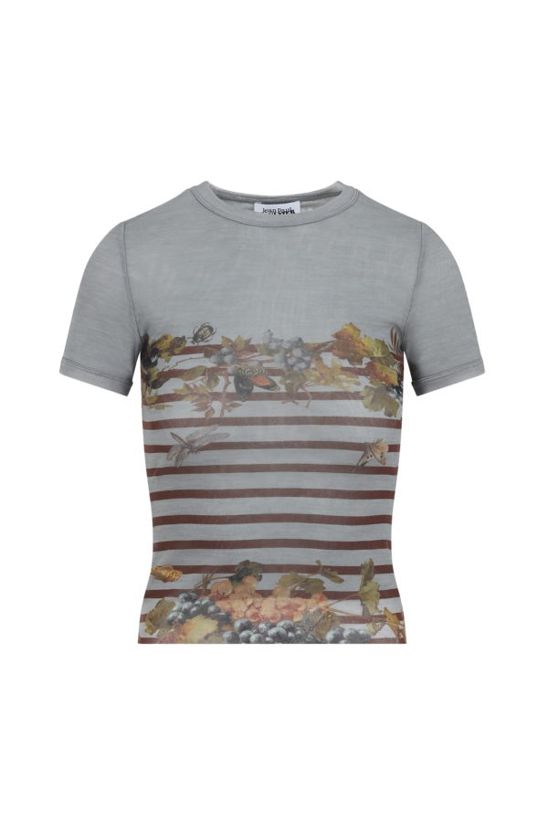 Jean Paul Gaultier Mariniere Grape T-Shirt - Light Blue Multicolor