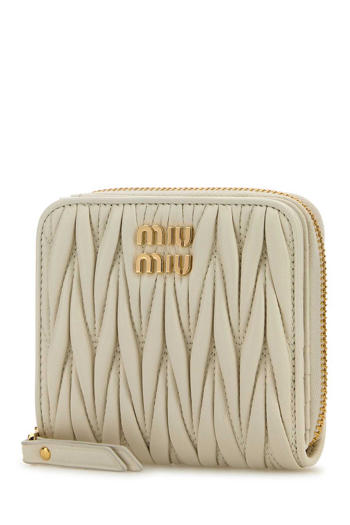 MIU MIU White Nappa Leather Wallet - Bianco - Image 2 of 2