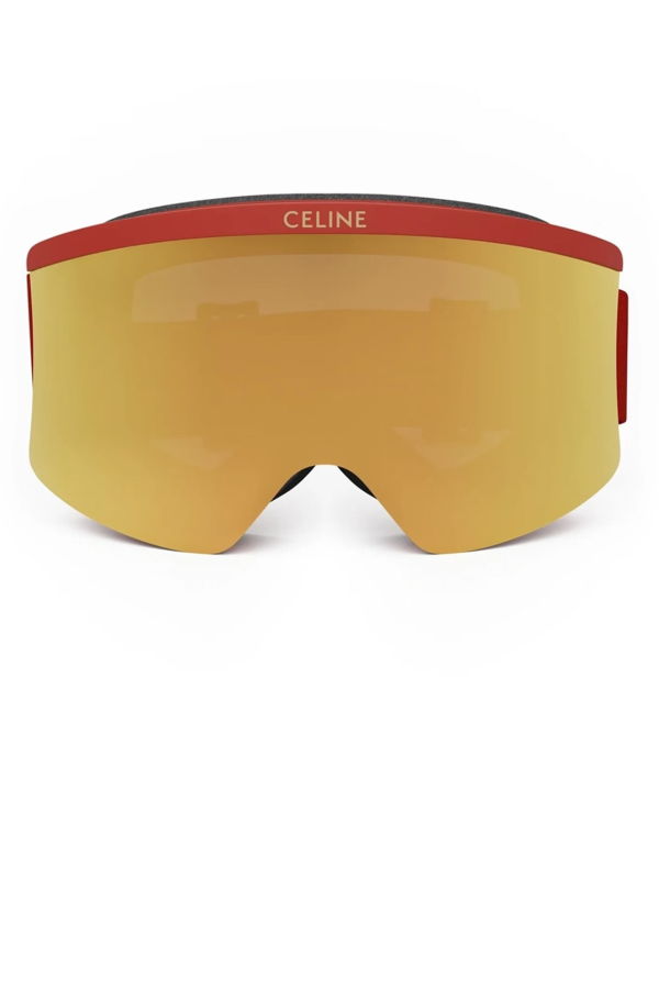 Celine CL40302U Ski Mask 67C Rosso Opaco Sunglasses - Rosso