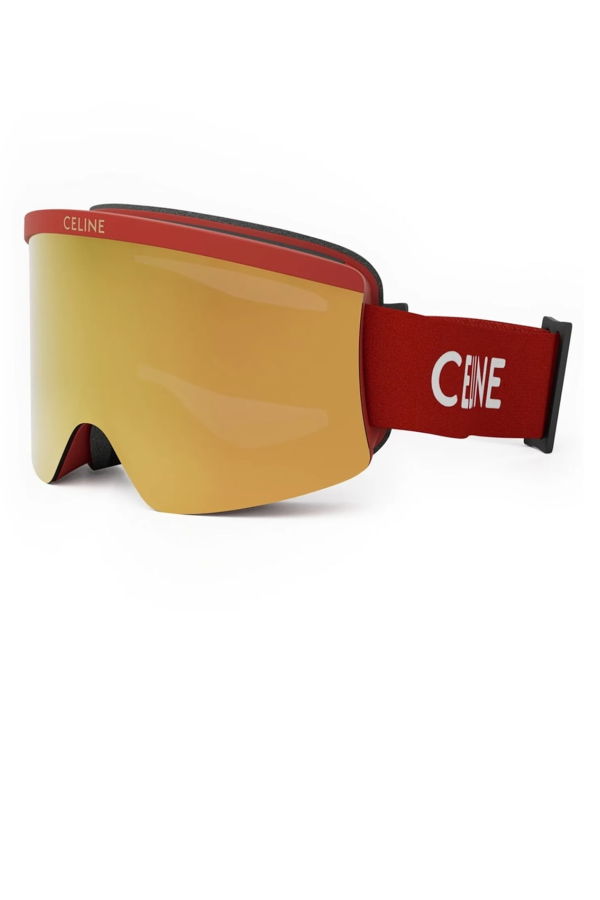 Celine CL40302U Ski Mask 67C Rosso Opaco Sunglasses - Rosso