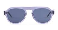 thom browne Oval - Satin Crystal Grey Sunglasses - Gray - Thumbnail 1