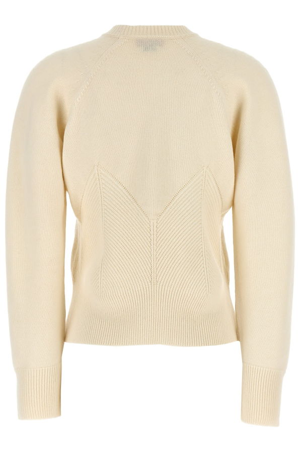 Alexander McQueen Chevron Corset Sweater - White