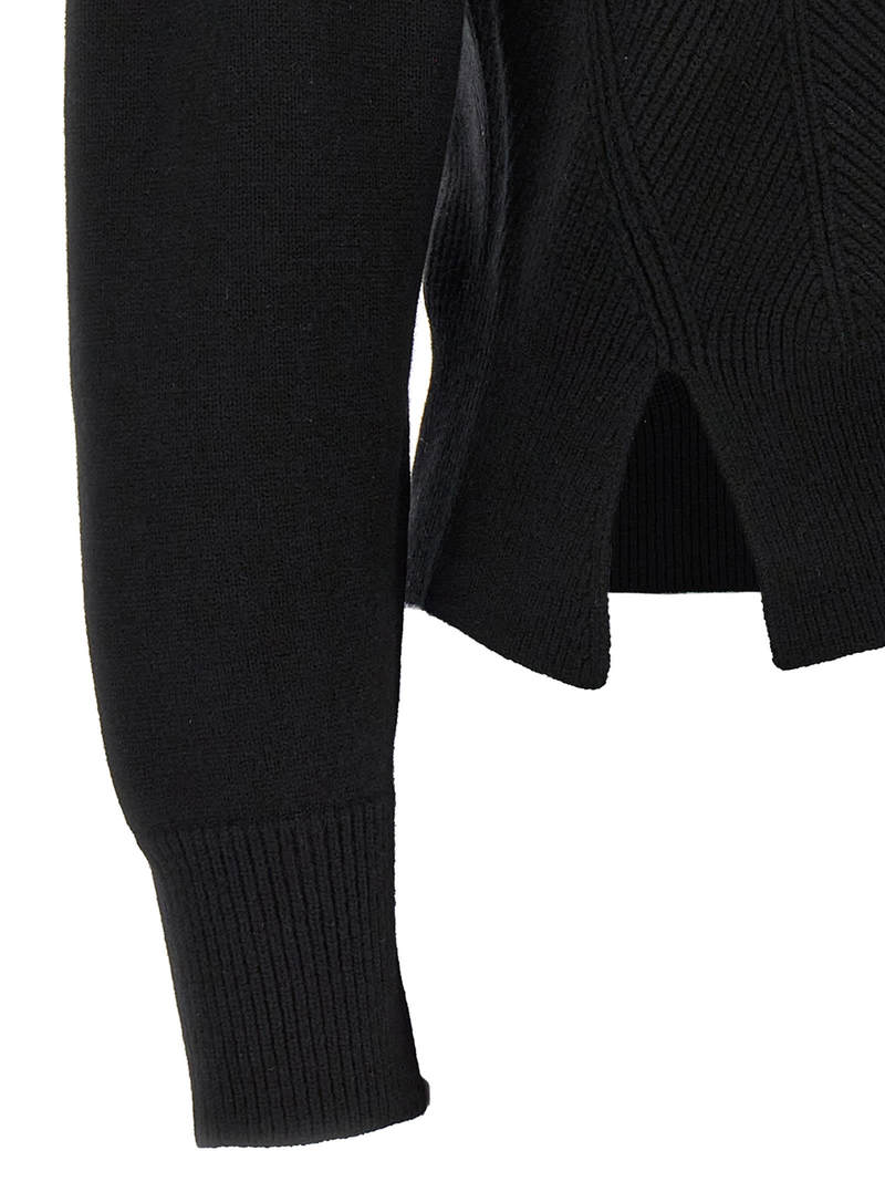 Alexander McQueen Chevron Corset Sweater - Black