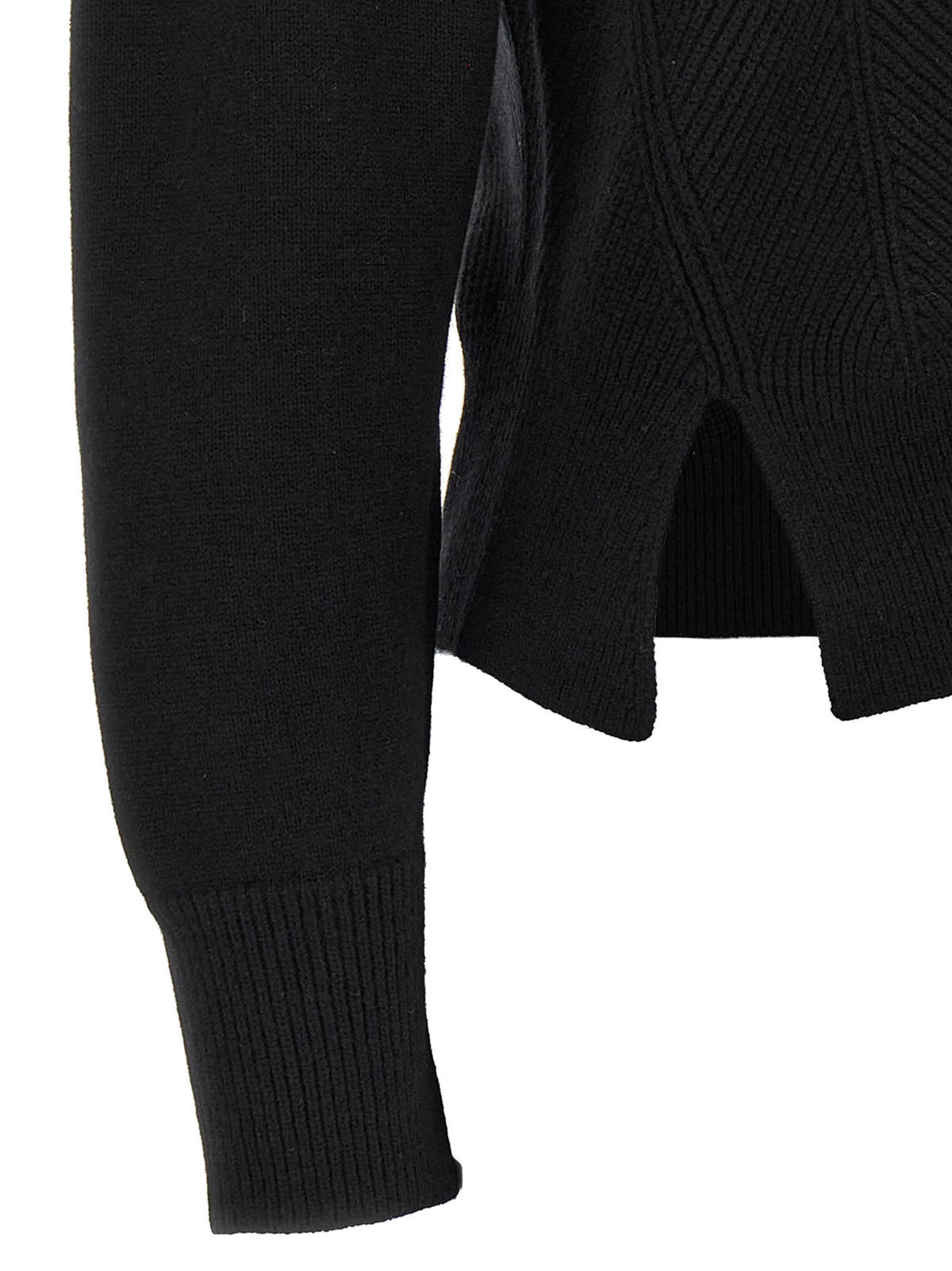 Alexander McQueen Chevron Corset Sweater - Black - Image 4 of 4