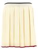 thom browne Knitted Pleated Skirt - White - Thumbnail 1