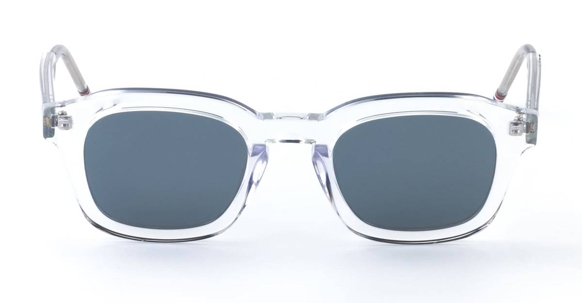 thom browne Rectangular Crystal Sunglasses - Transparent - Image 1 of 2