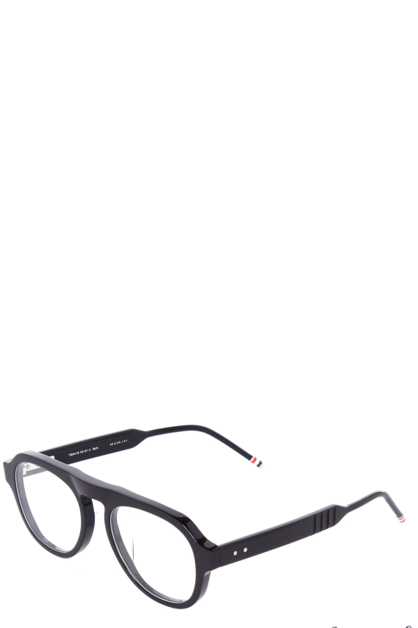 thom browne Oval Rx Glasses - Black