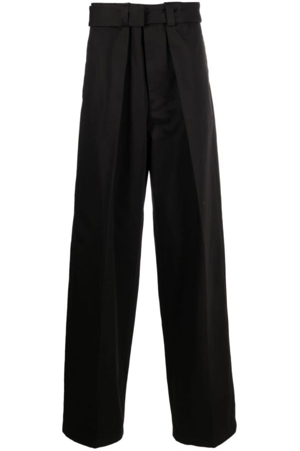 Jil Sander Cotton Trousers Pants - Black