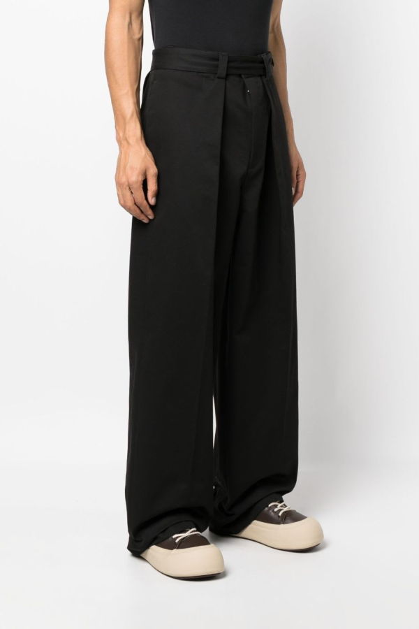 Jil Sander Cotton Trousers Pants - Black