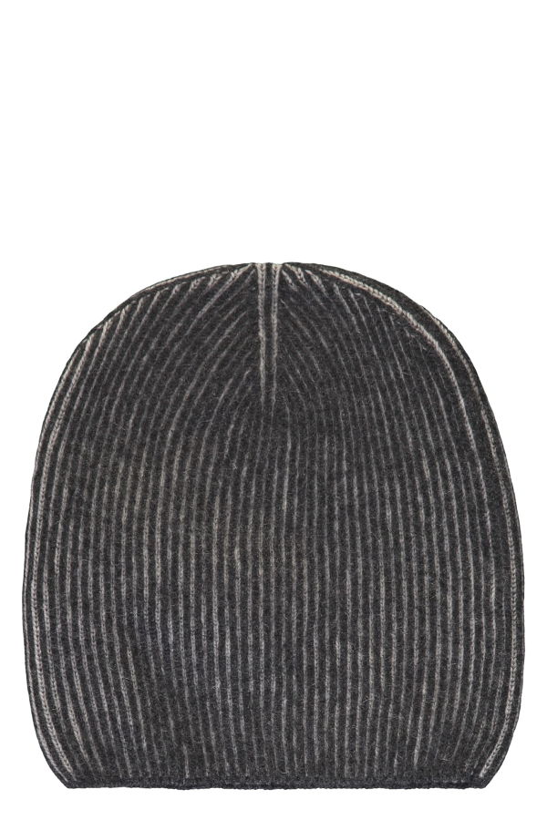 Moorer Knitted Beanie - Dark Gray