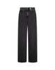 Alexander McQueen Wide-Leg Skull Plaque Jeans - Black - Thumbnail 1