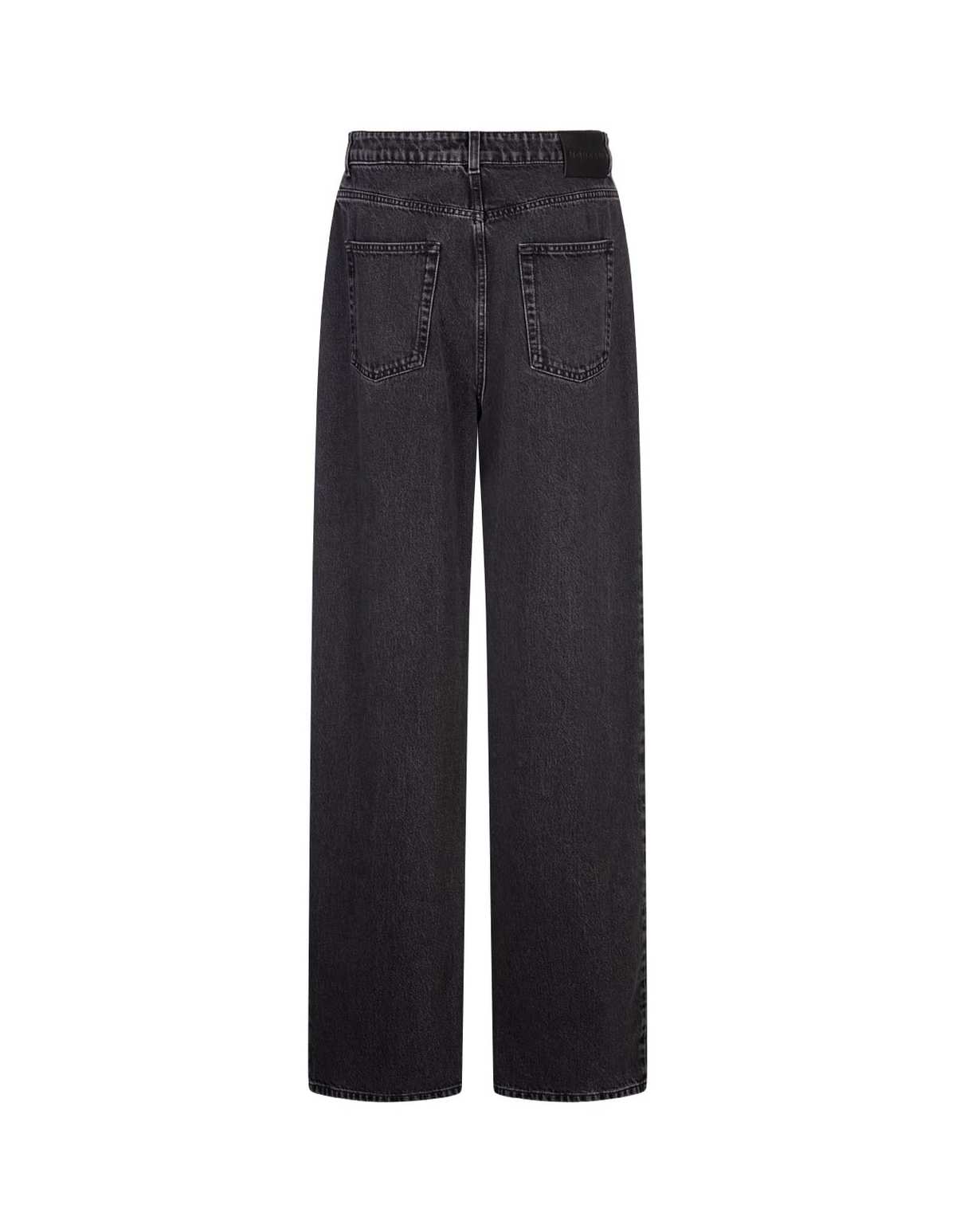 Alexander McQueen Wide-Leg Skull Plaque Jeans - Black - Image 2 of 4