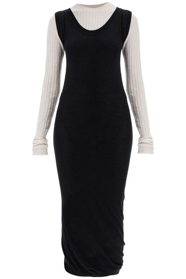Marni Layered Knit Dress - Black