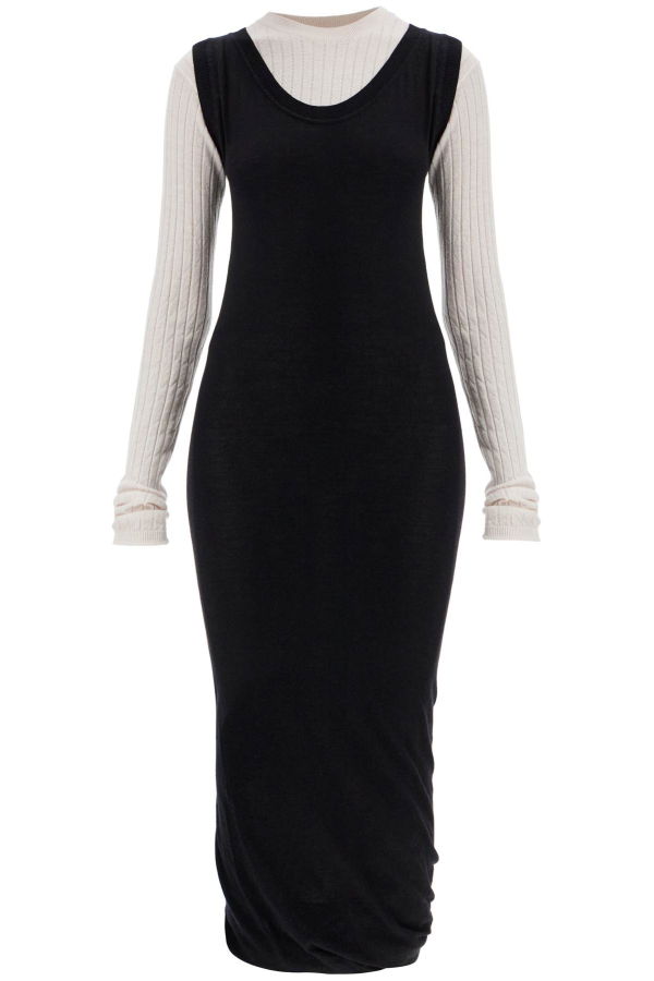 Marni Layered Knit Dress - Black