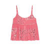 The Great. The Nighttime Cami Top - Pink Bandana Patchwork - Thumbnail 2