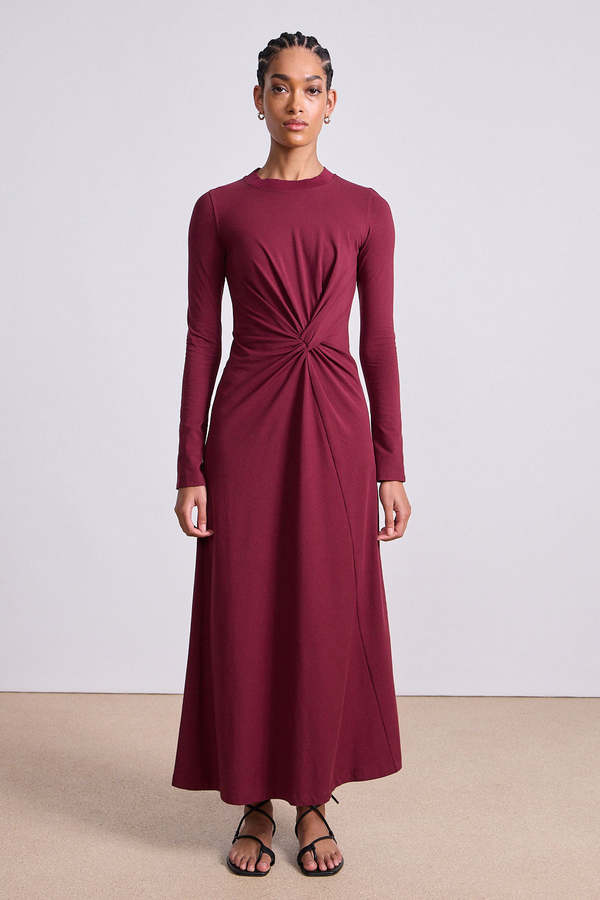 Apiece Apart Volta Dress - Black Cherry
