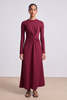 Apiece Apart Volta Dress - Black Cherry - Thumbnail 1