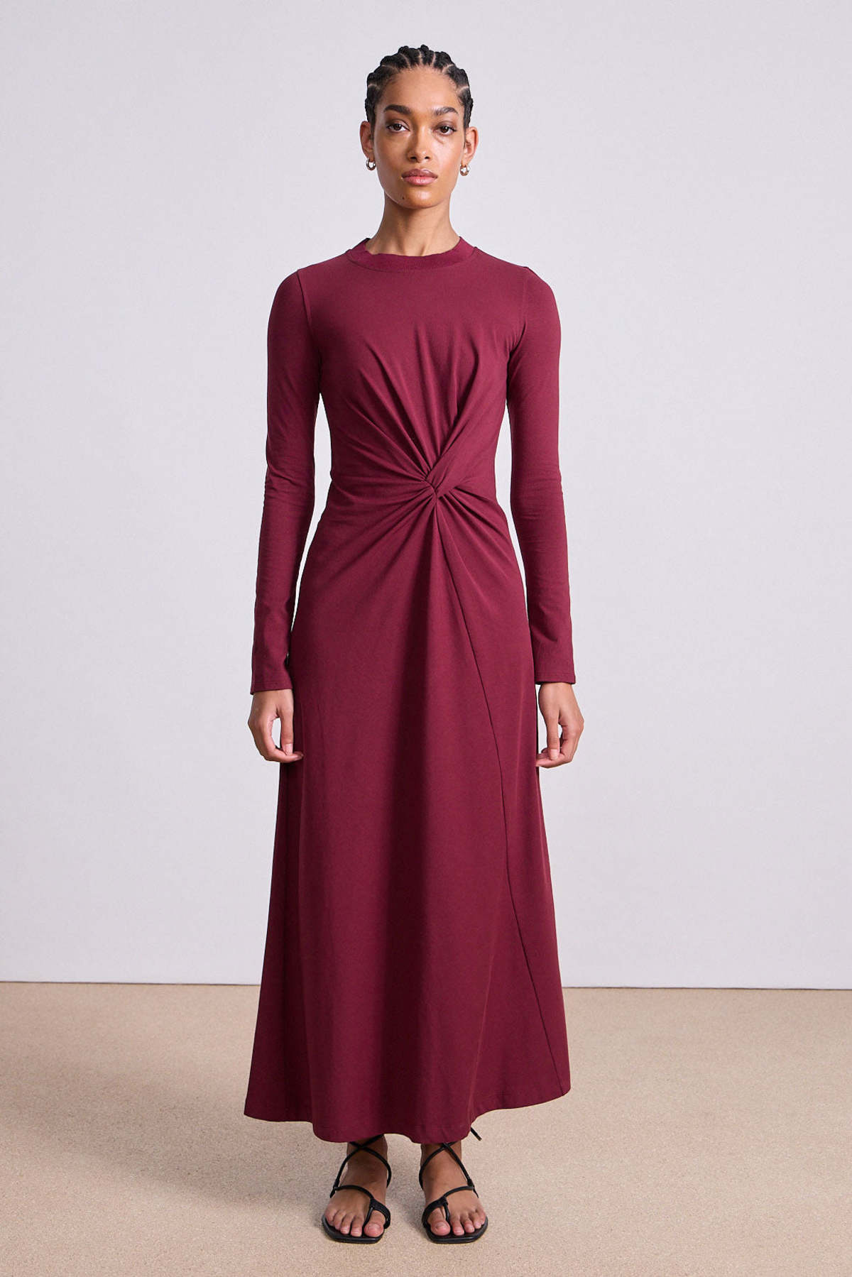 Apiece Apart Volta Dress - Black Cherry - Image 1 of 4