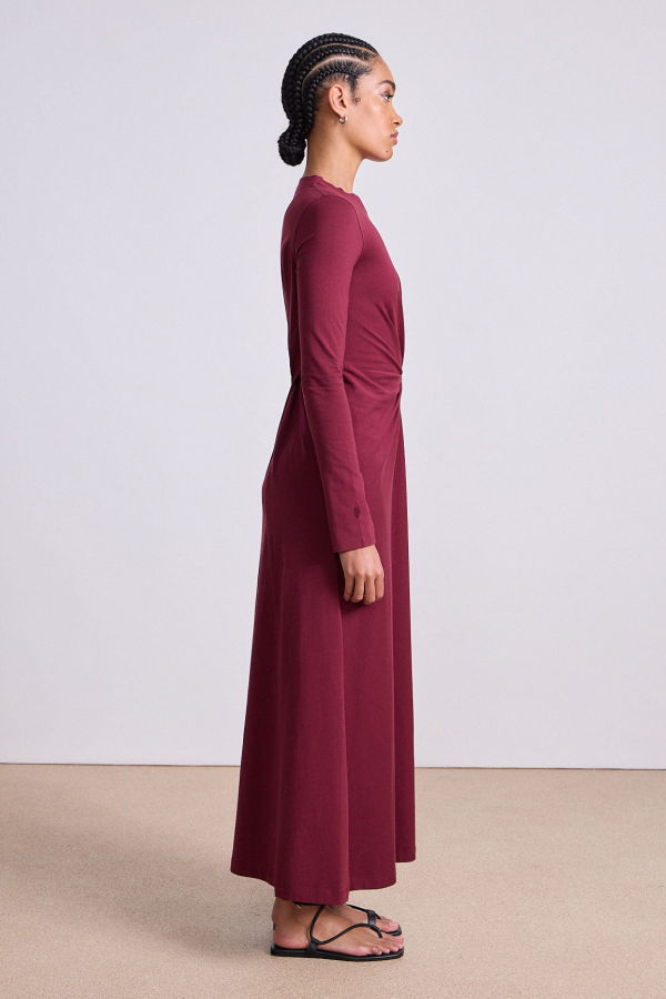 Apiece Apart Volta Dress - Black Cherry