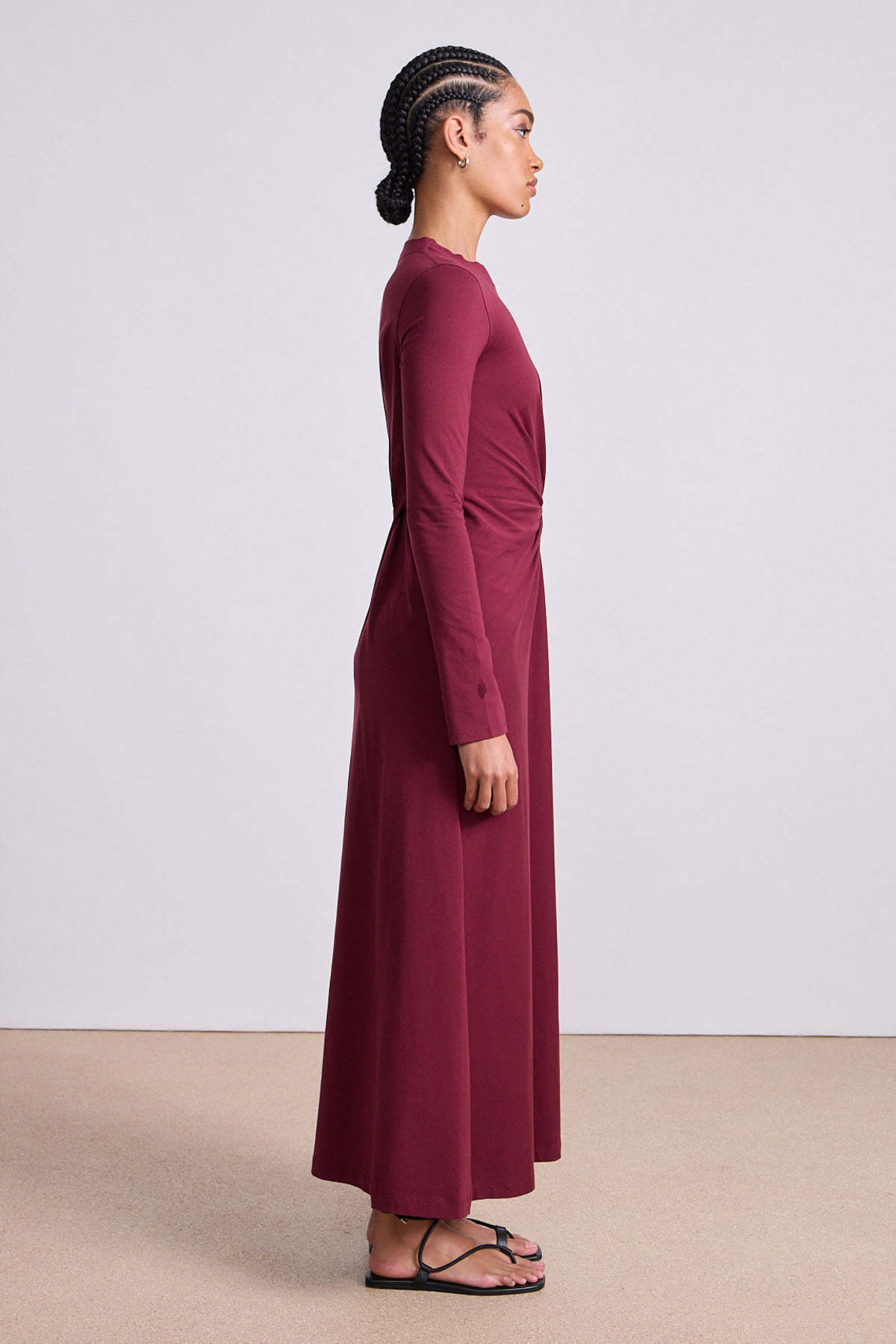 Apiece Apart Volta Dress - Black Cherry - Image 2 of 4