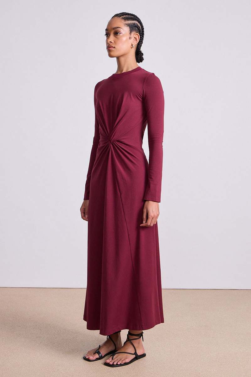 Apiece Apart Volta Dress - Black Cherry