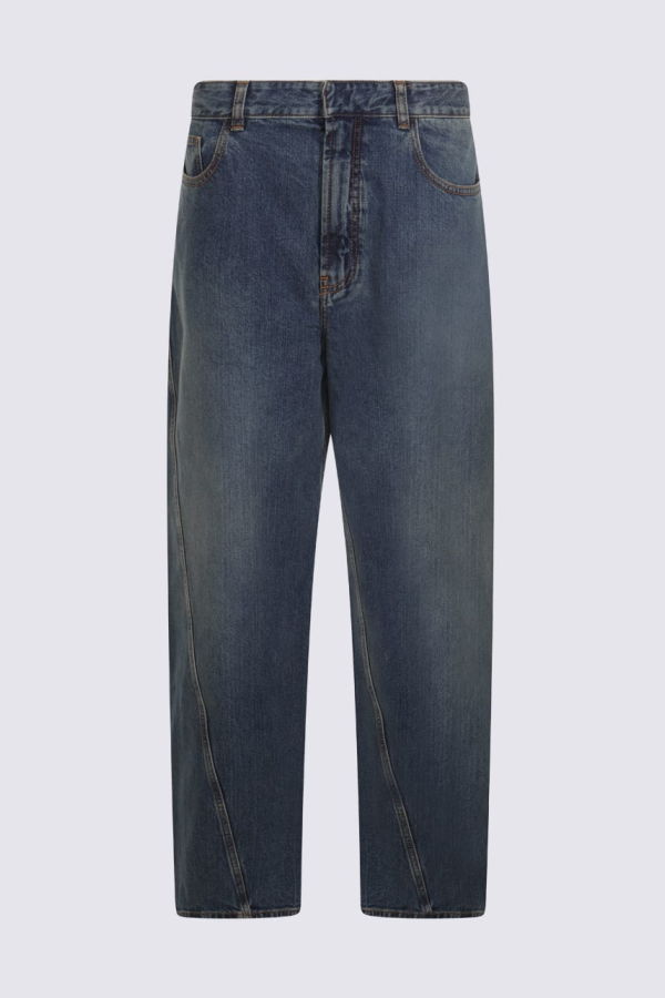 Alaia Cotton Jeans - Bleu Mineral