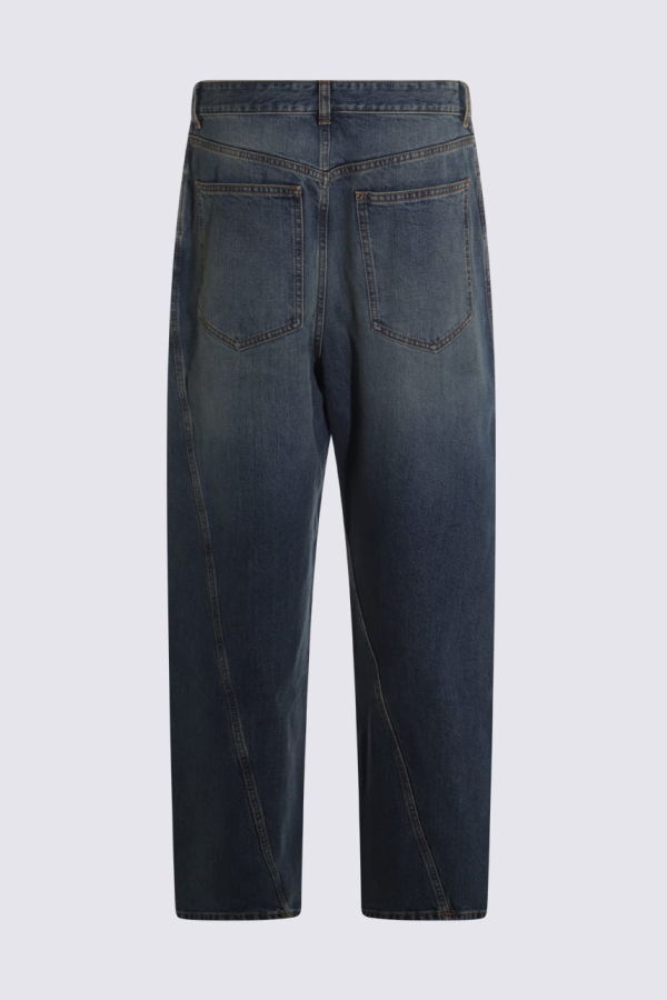 Alaia Cotton Jeans - Bleu Mineral