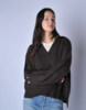 Oyuna Chocolate Aire Chunky Knit Cardigan - Thumbnail 1