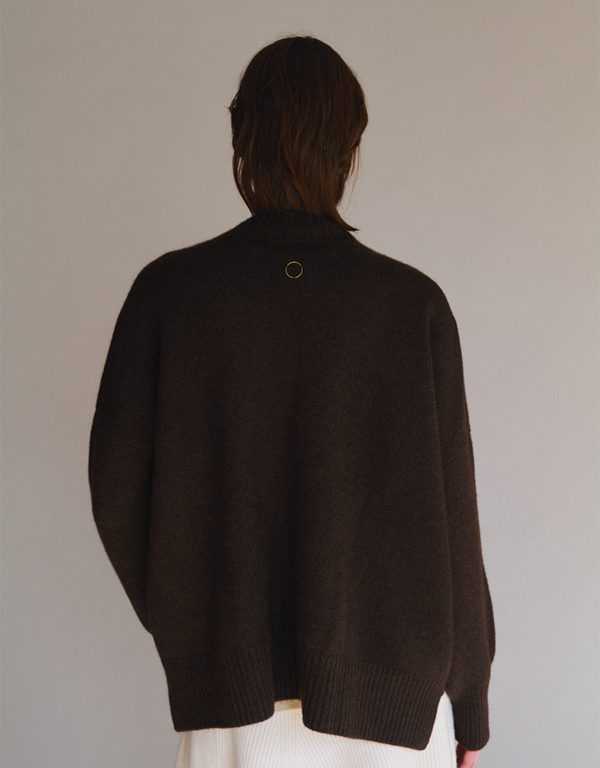 Oyuna Chocolate Aire Chunky Knit Cardigan