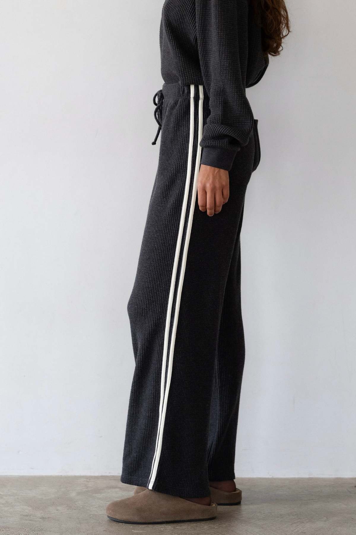 Donni. The Thermal Crop Stripe Pant - Image 2 of 5