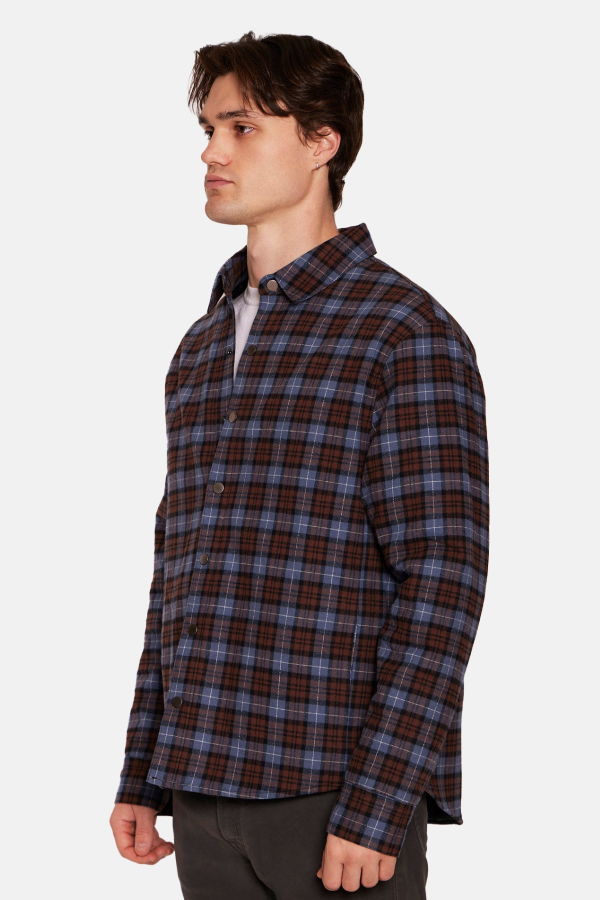 Blue&Cream Benny Overshirt with Quilted Lining Jacket