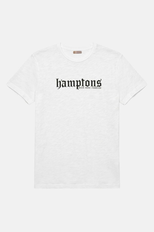 Blue&Cream Hamptons Been Here Forever Tee - White
