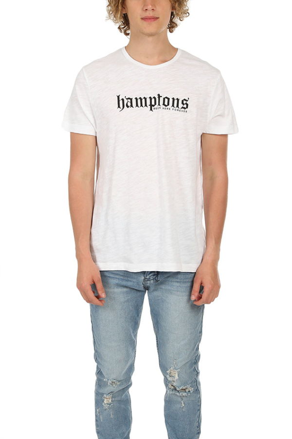 Blue&Cream Hamptons Been Here Forever Tee - White