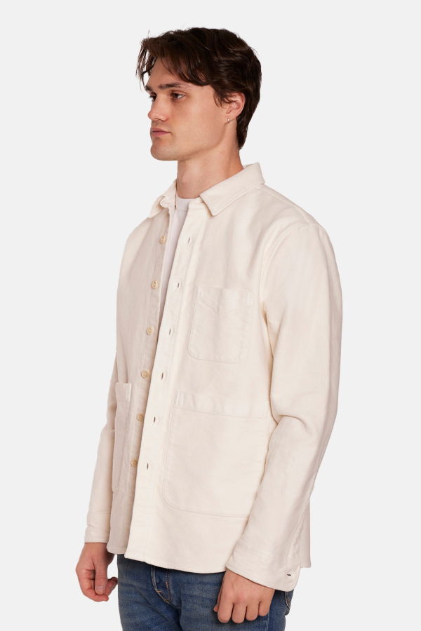 Aspesi Heavy Twill Overshirt Shirt - Ivory